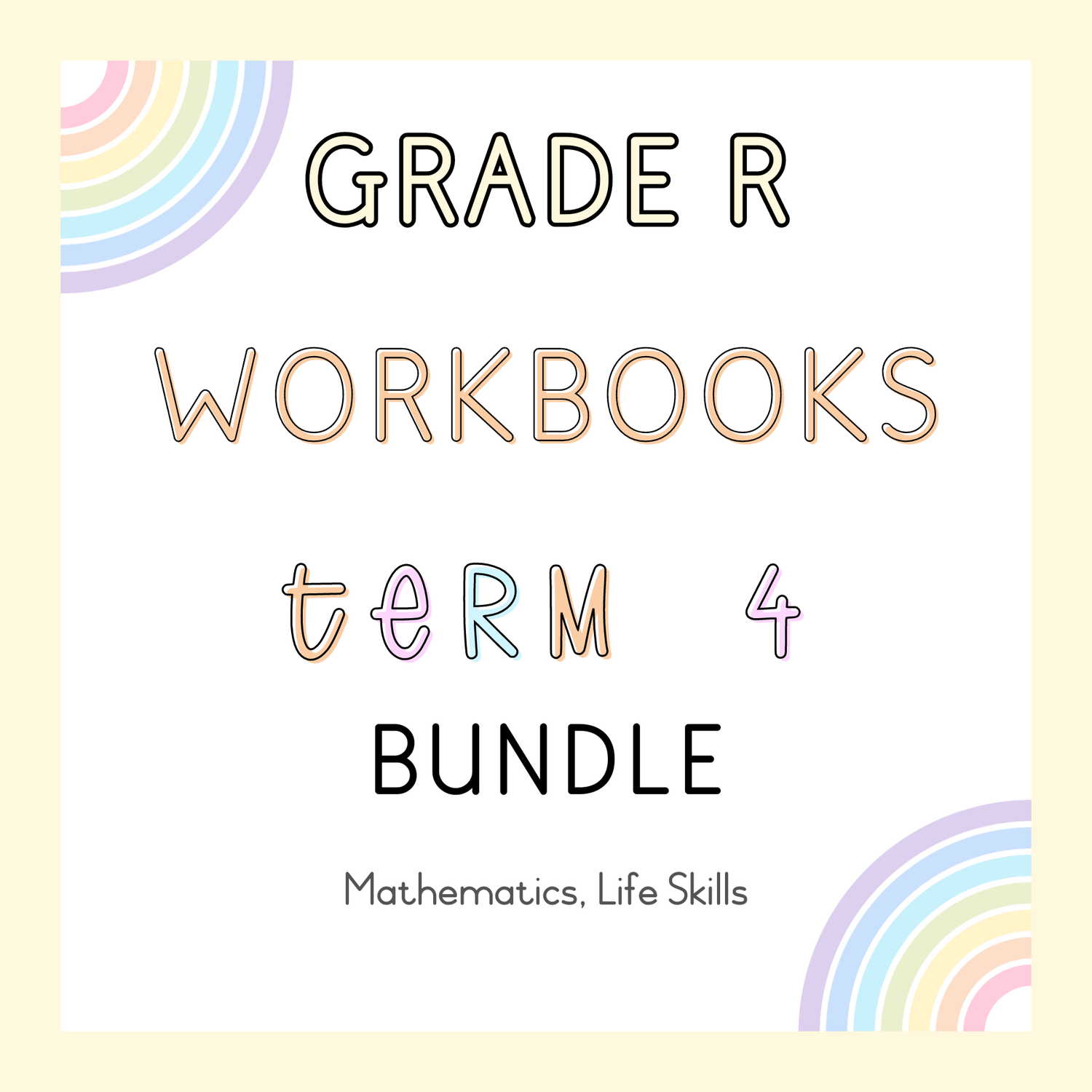 Grade R Workbooks Term 4 Bundle (#2024)