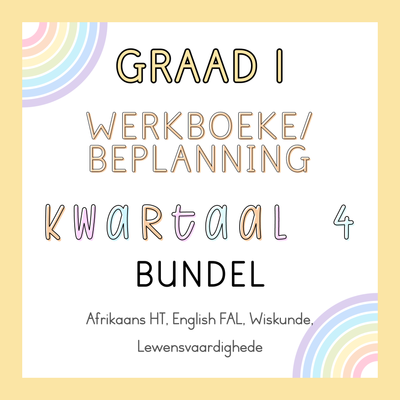Graad 1 Werkboek en Beplanning Kwartaal 4 Bundel (#2024)