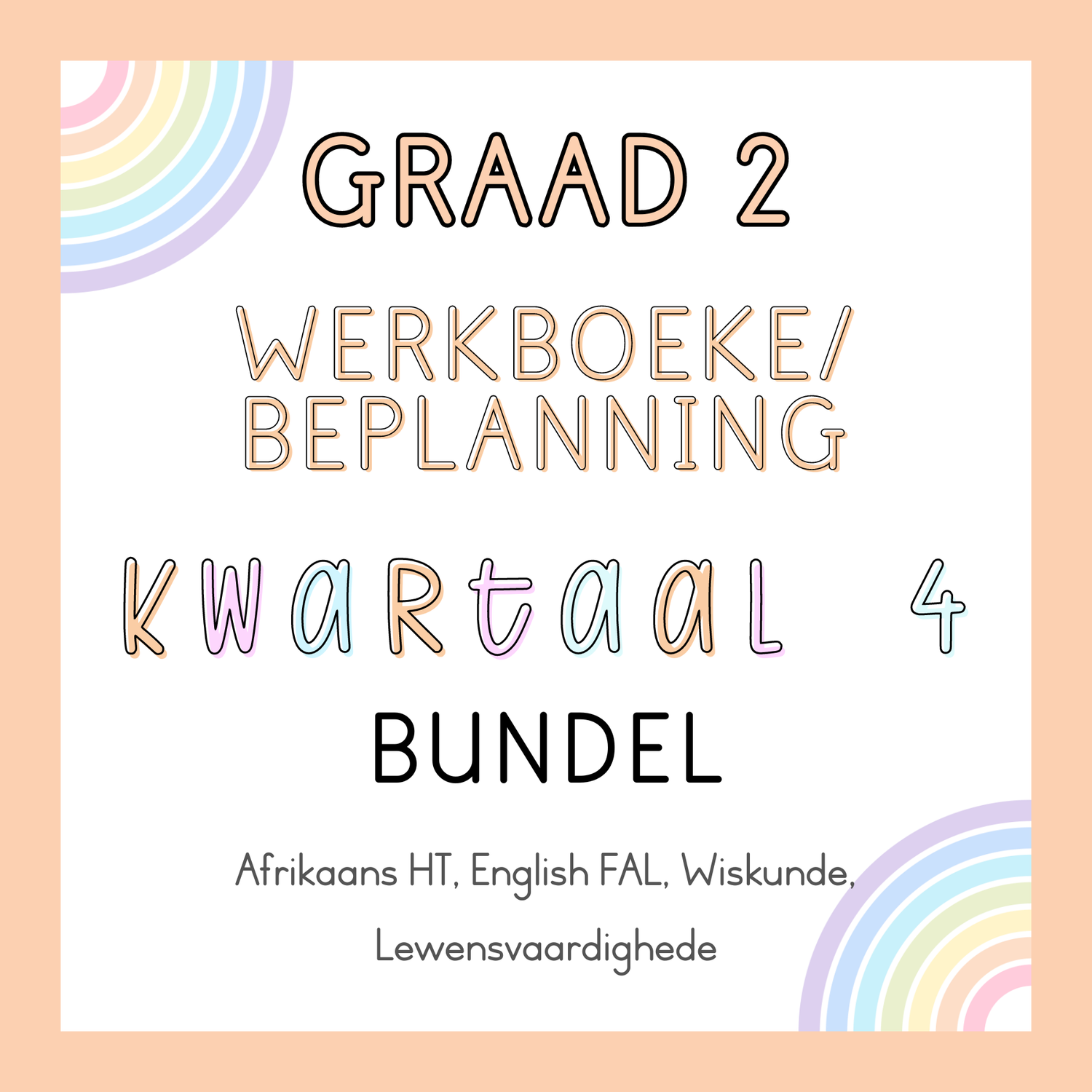 Graad 2 Werkboek en Beplanning Kwartaal 4 Bundel (#2024)