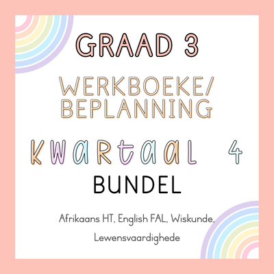 Graad 3 Werkboek en Beplanning Kwartaal 4 Bundel (#2024)