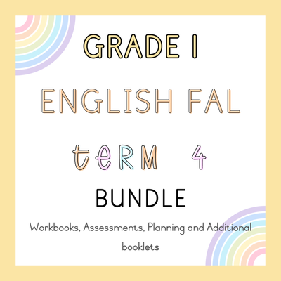 Grade 1 English FAL Term 4 Bundle (#2024)