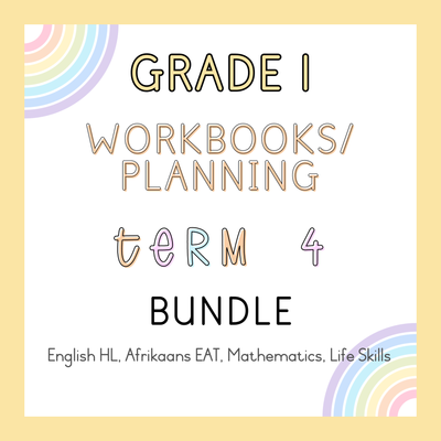 Grade 1 Workbooks and Planning Term 4 Bundle (#2024)