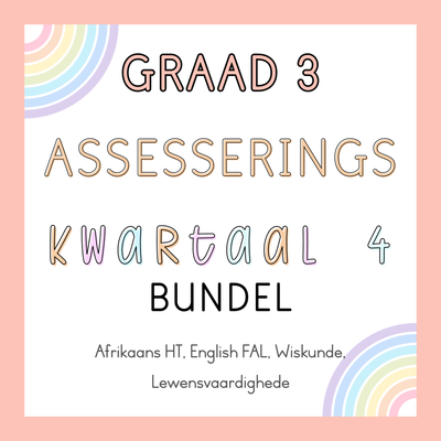 Graad 3 Assesserings Kwartaal 4 Bundel (#2024)