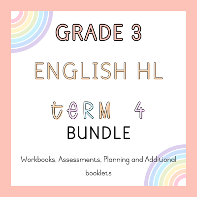 Grade 3 English HL Term 4 Bundle (#2024)