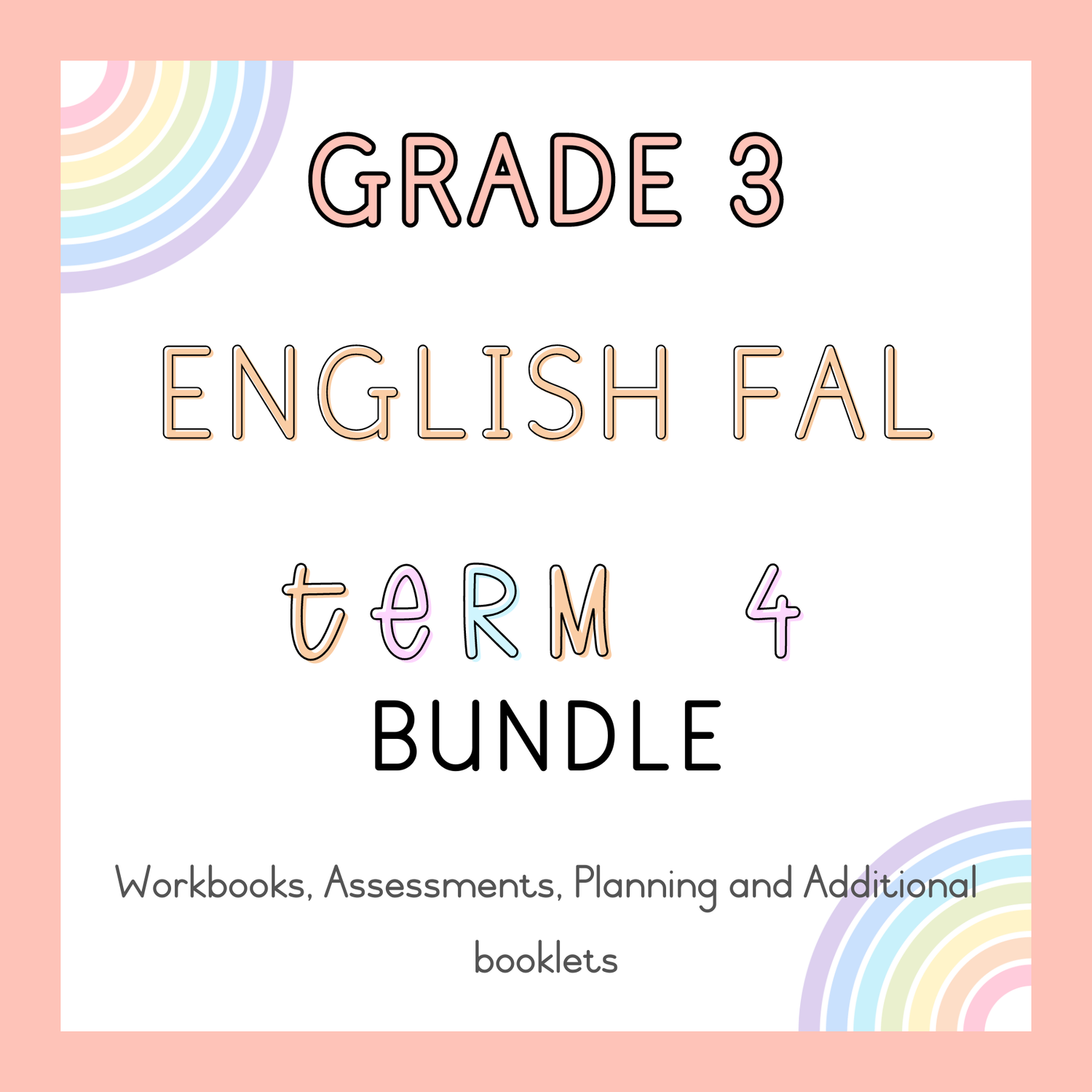 Grade 3 English FAL Term 4 Bundle (#2024)