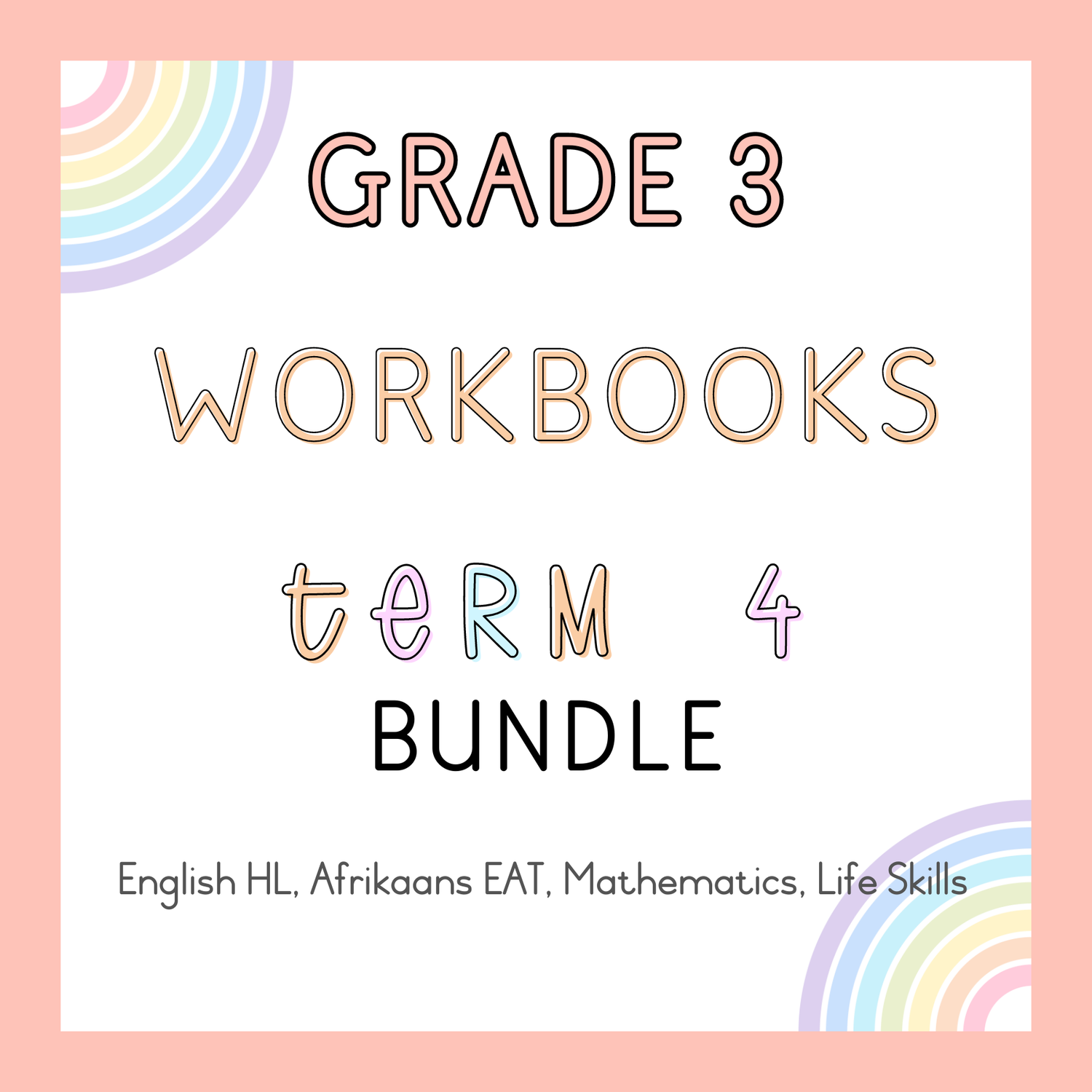 Grade 3 Workbooks Term 4 Bundle (#2024)