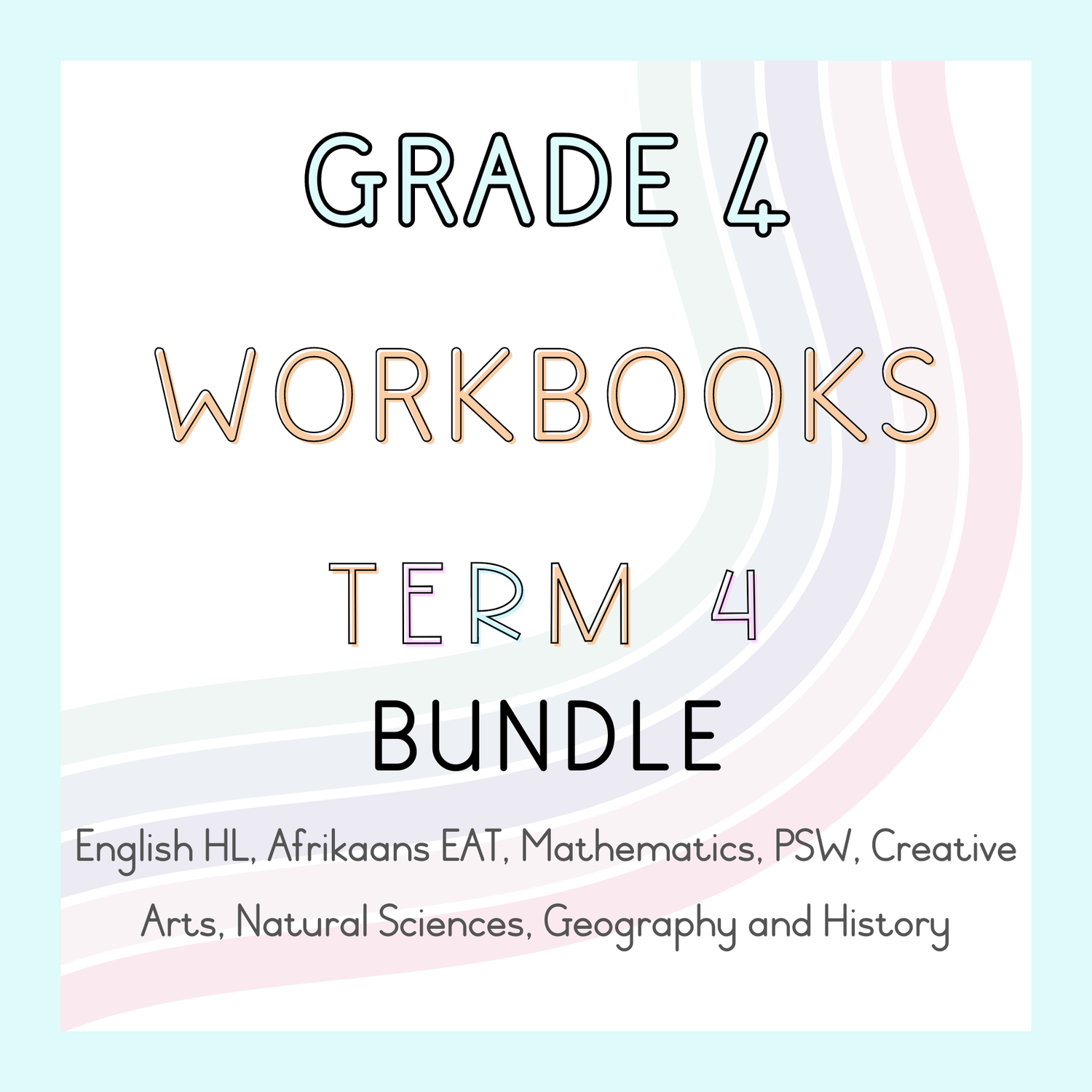 Grade 4 Workbooks Term 4 Bundle (#2024)