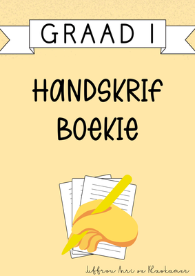 Graad 1 Handskrif Boekie (2025)