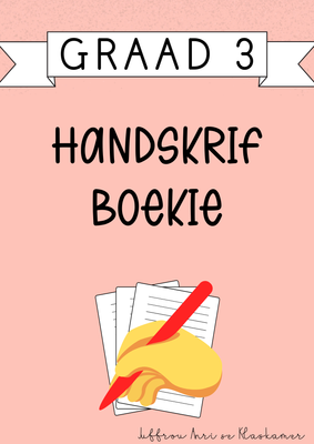 Graad 3 Handskrif Boekie (2025)