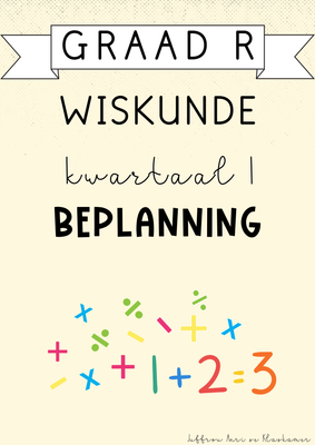Graad R Wiskunde Kwartaal 1 Beplanning (#2025)
