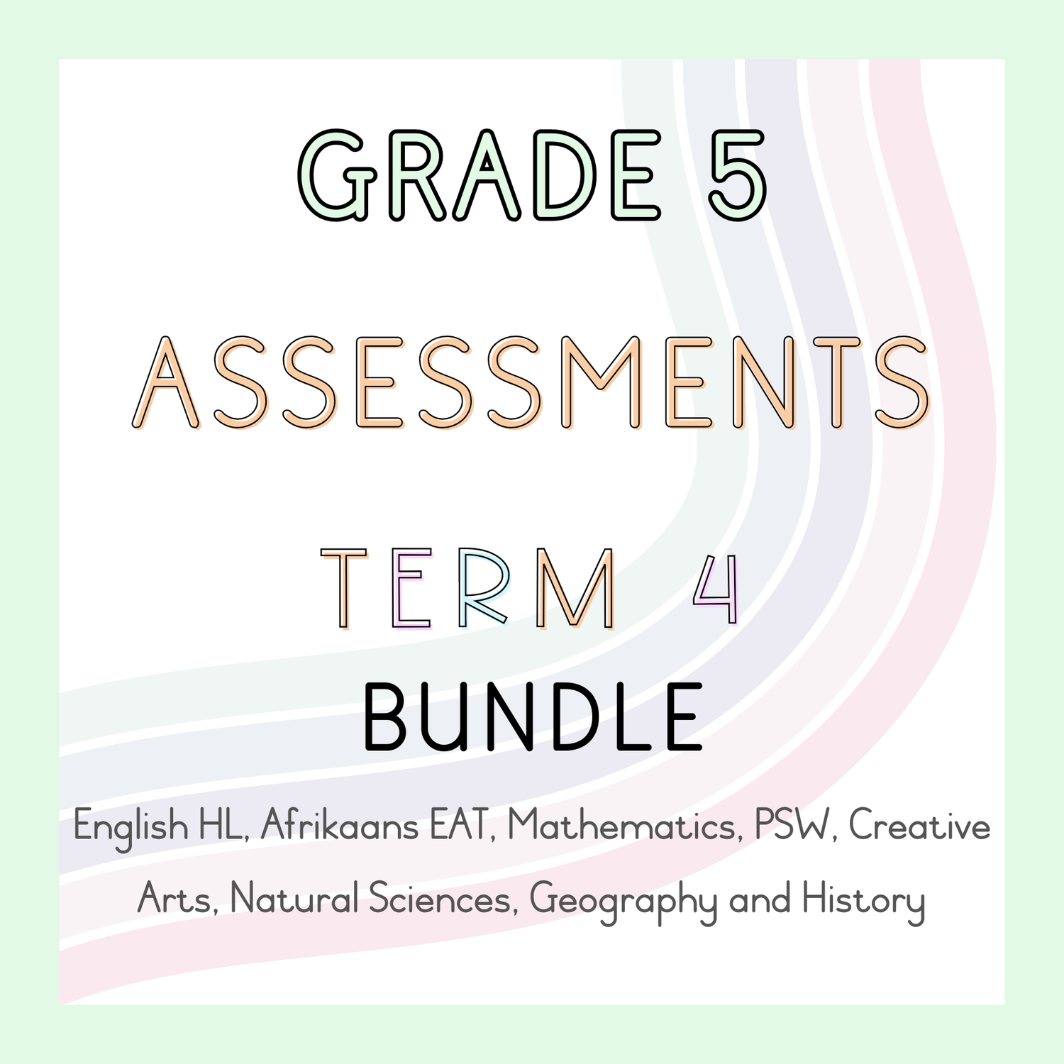 Grade 5 Assessments Term 4 Bundle (#2024)