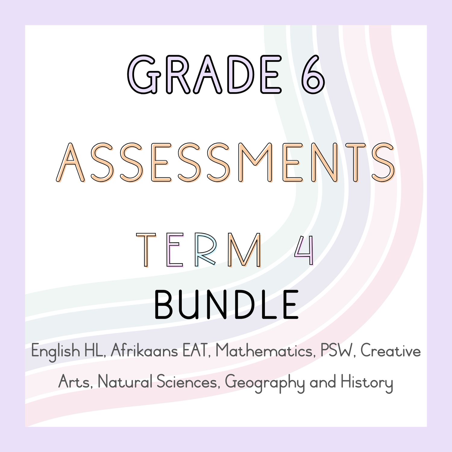 Grade 6 Assessments Term 4 Bundle (#2024)