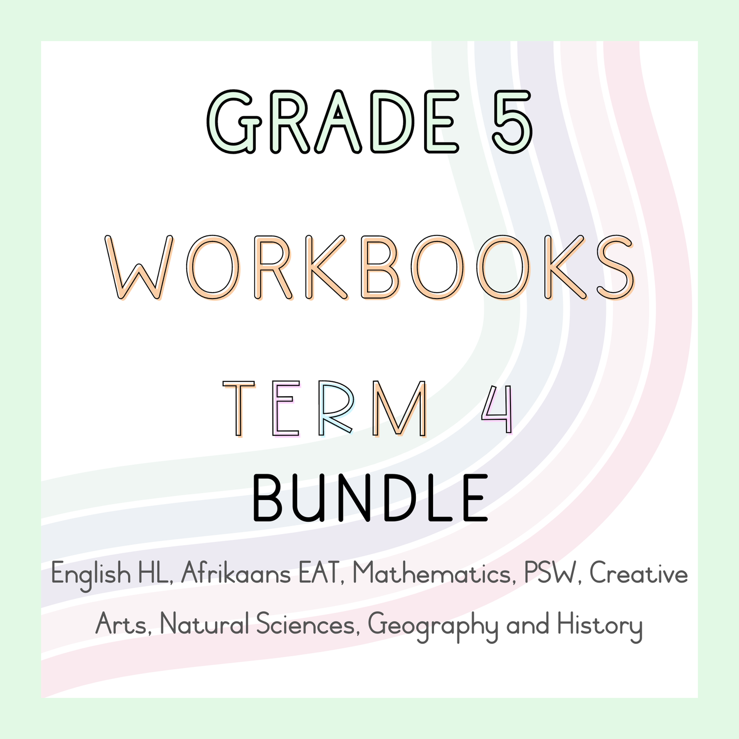 Grade 5 Workbooks Term 4 Bundle (#2024)