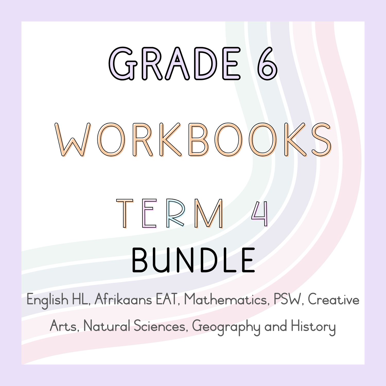 Grade 6 Workbooks Term 4 Bundle (#2024)