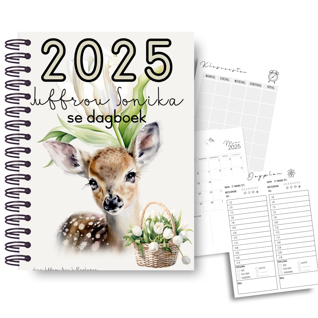 2025 BOKKIE EN TULPE DAGBOEK (FISIESE DAGBOEK)