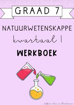 Graad 7 Natuurwetenskappe kwartaal 1 werkboek (#2025)