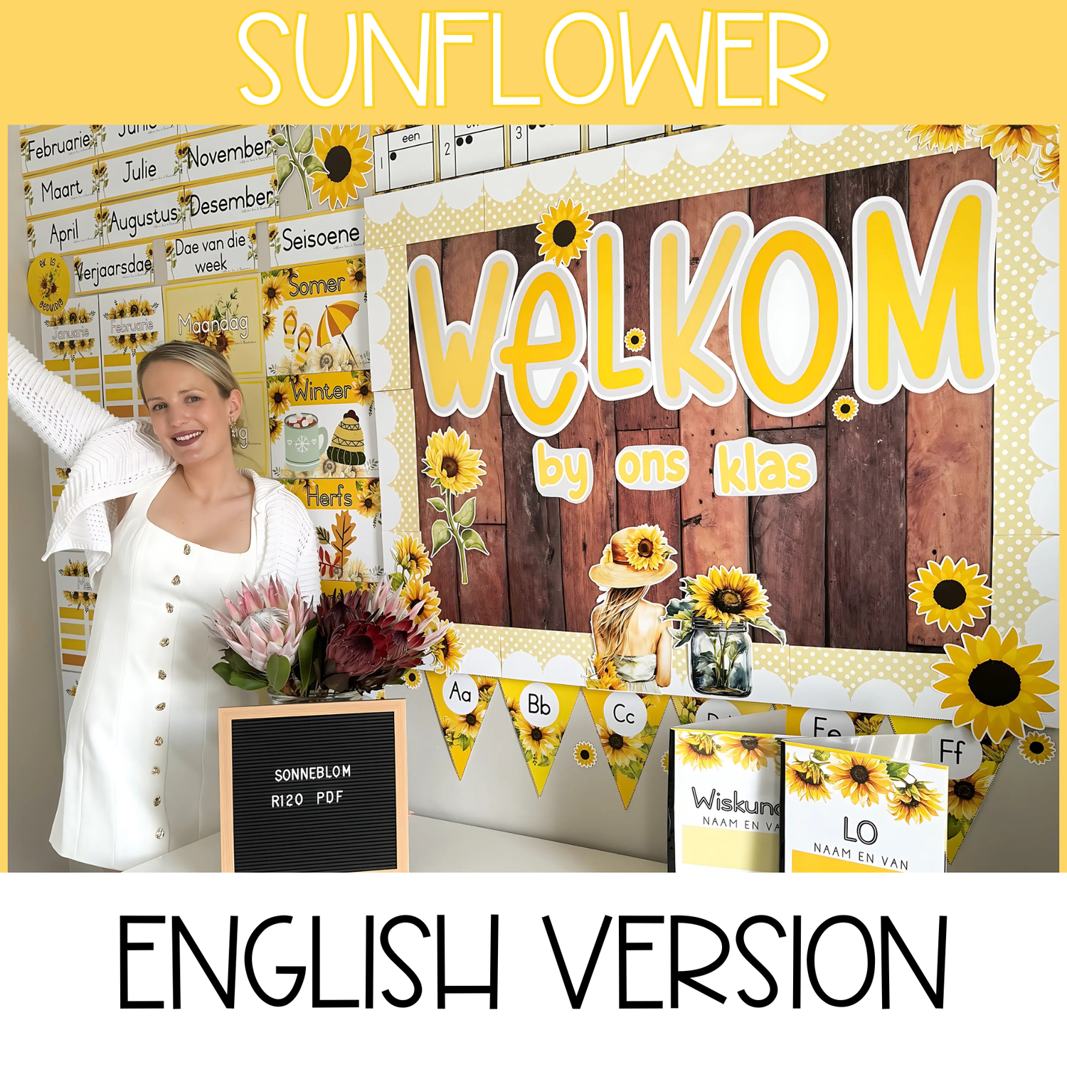 SUNFLOWER CLASS THEME - ENGLISH