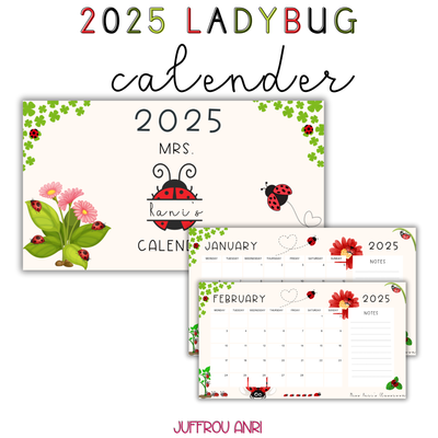 2025 LADYBUG CALENDAR