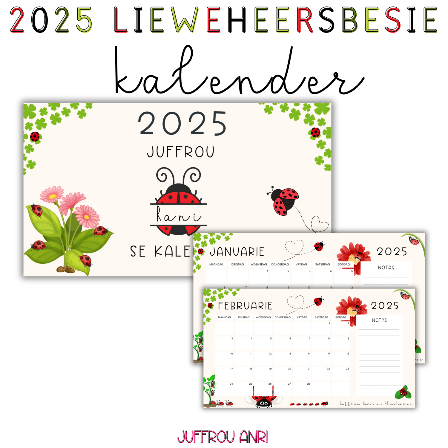 2025 LIEWEHEERSBESIE KALENDER