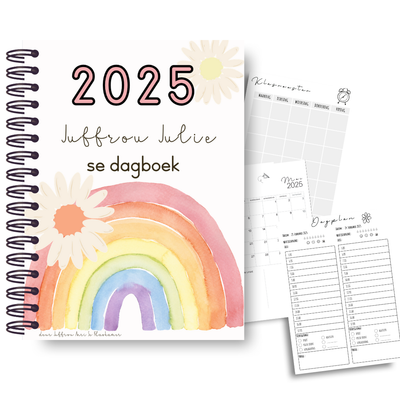 2025 MADELIEFIE EN REËNBOOG DAGBOEK (FISIESE DAGBOEK)