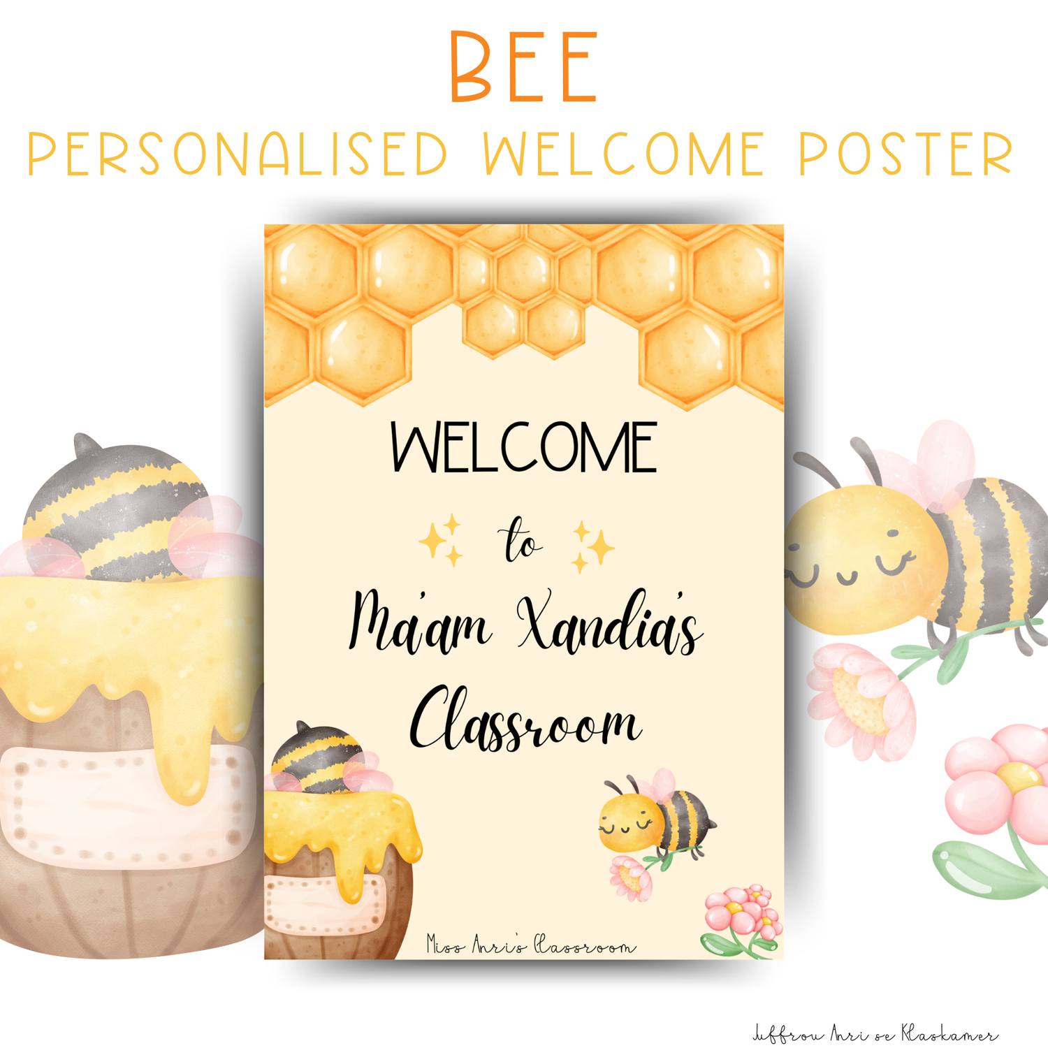 Personalised Welcome Poster - BEE