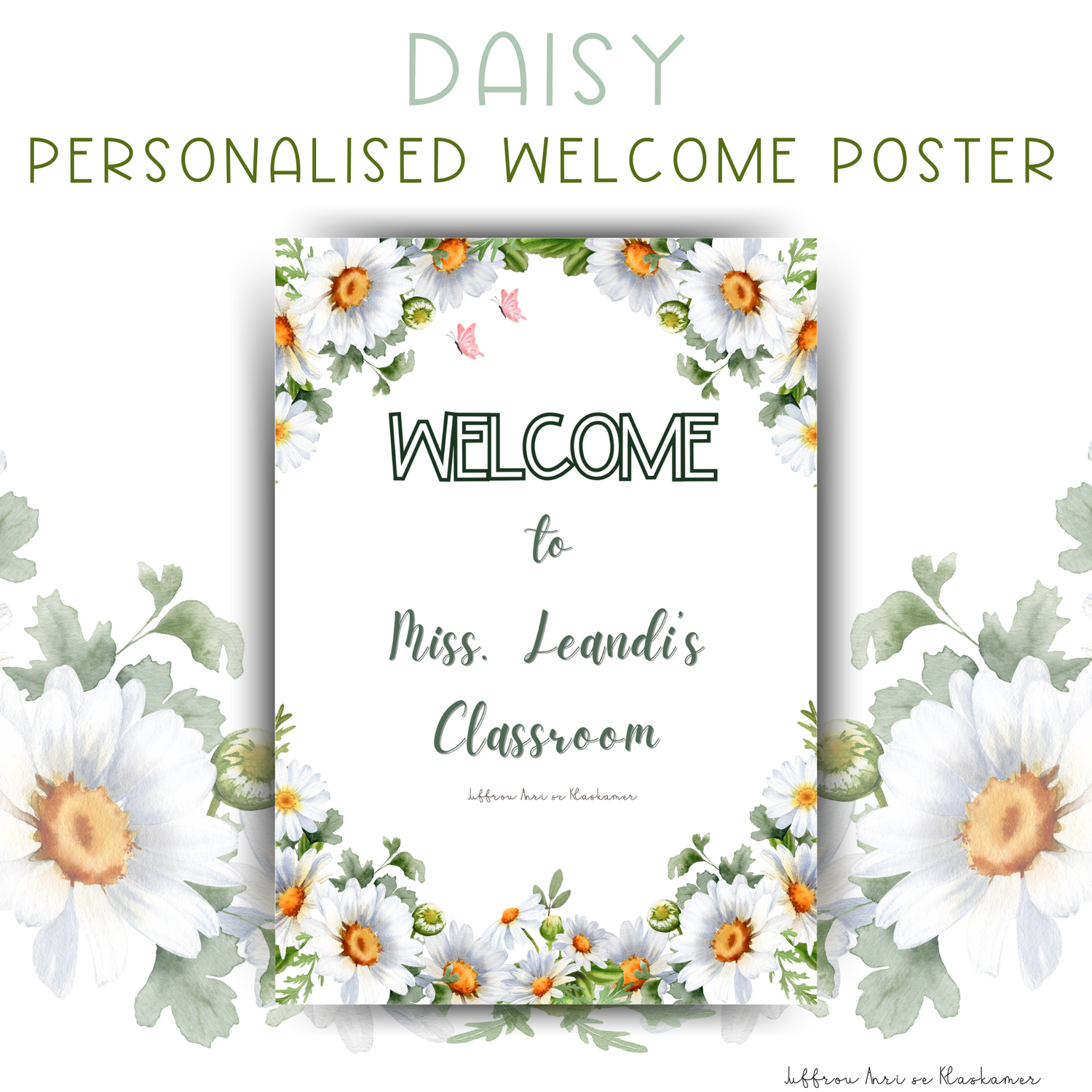 Personalised Welcome Poster - DAISY