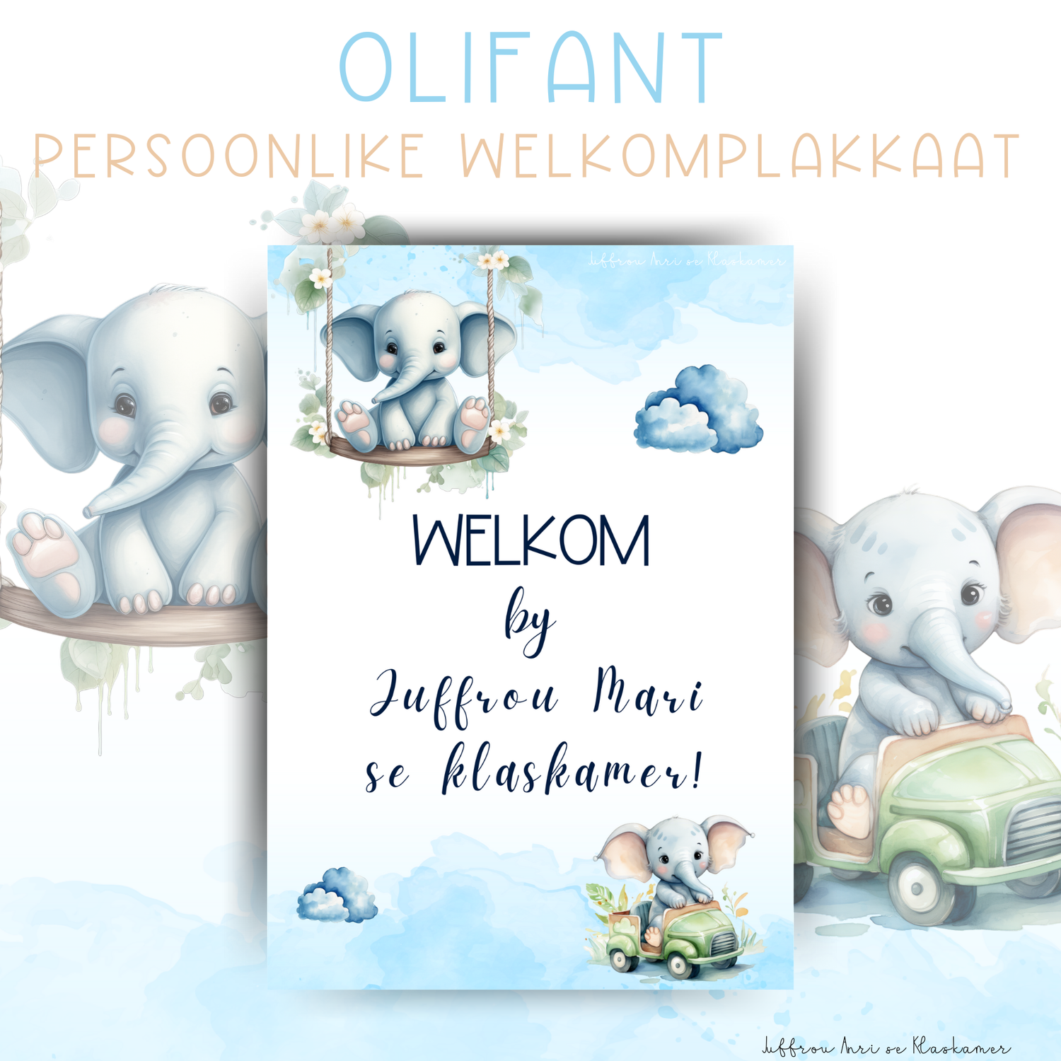 Persoonlike Welkomplakkaat - OLIFANT
