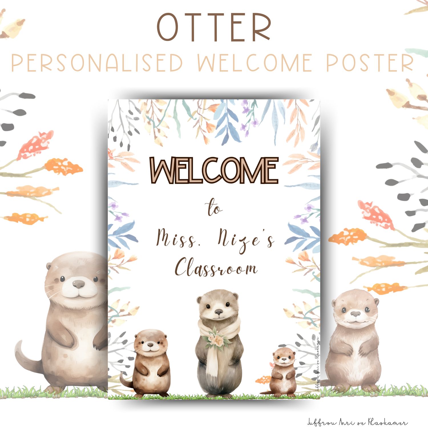 Personalised Welcome Poster - OTTER