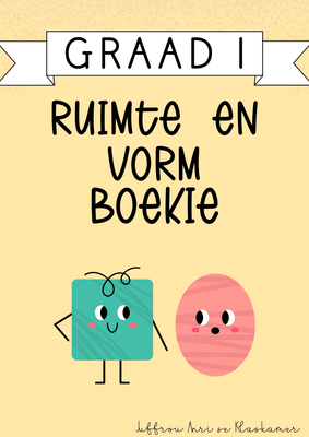 My Graad 1 Ruimte en Vorm Boekie [Kwartaal 1] (#2025)