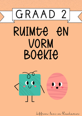 My Graad 2 Ruimte en Vorm Boekie [Kwartaal 1] (#2025)