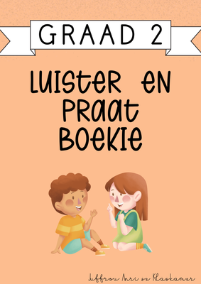 My Graad 2 Luister en Praat Boekie [Kwartaal 1] (#2025)