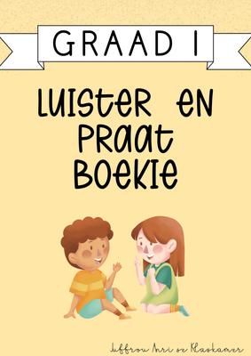 My Graad 1 Luister en Praat Boekie [Kwartaal 1] (#2025)