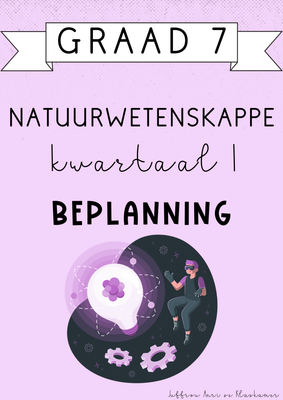 Graad 7 Natuurwetenskappe Kwartaal 1 Beplanning (#2025)