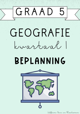 Graad 5 Geografie Kwartaal 1 Beplanning (#2025)