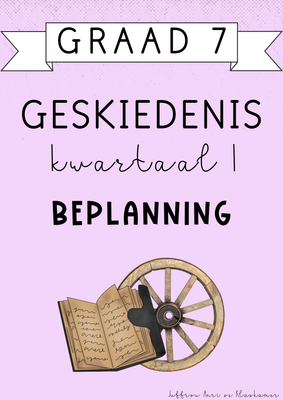 Graad 7 Geskiedenis Kwartaal 1 Beplanning (#2025)