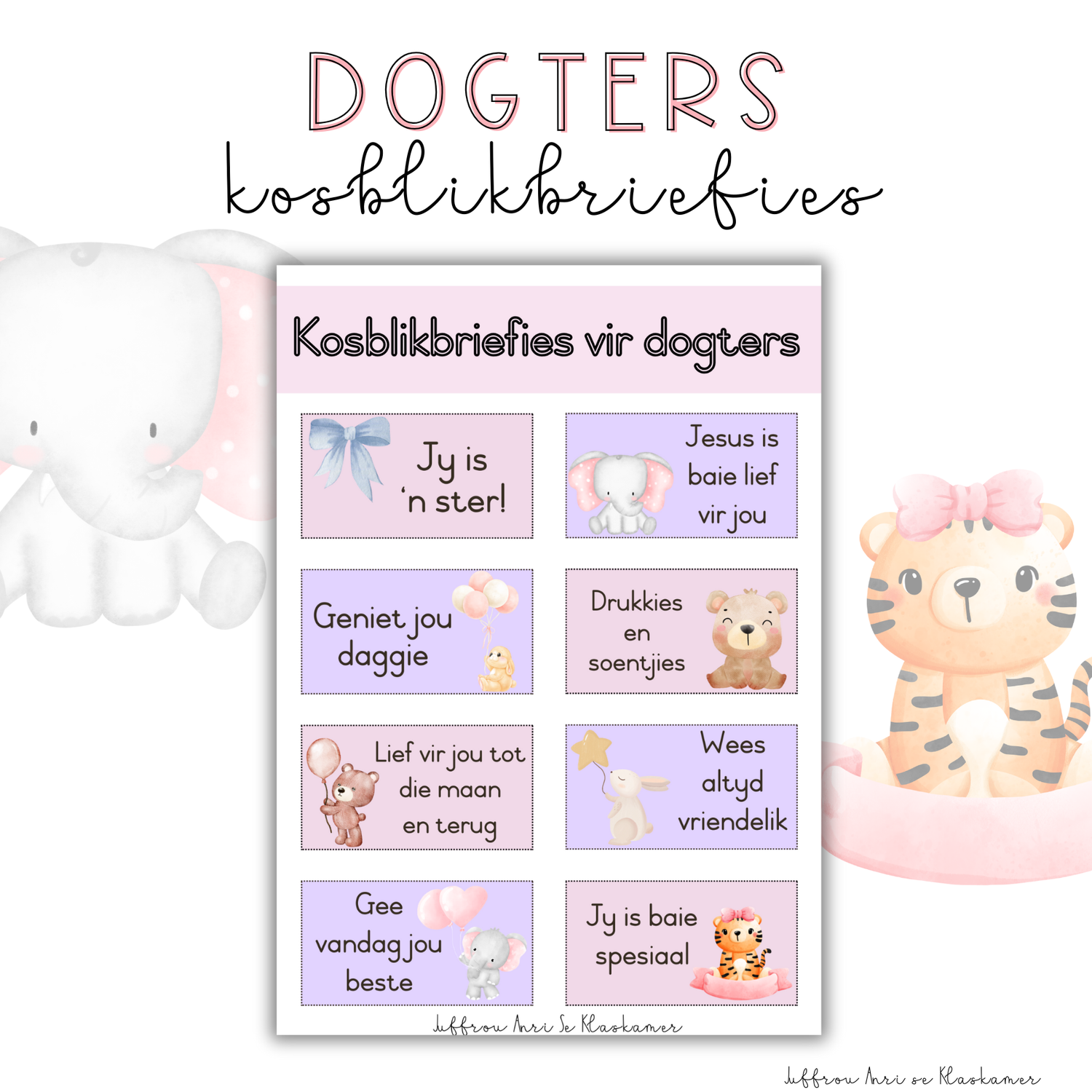 Kosblikbriefies - DOGTERS