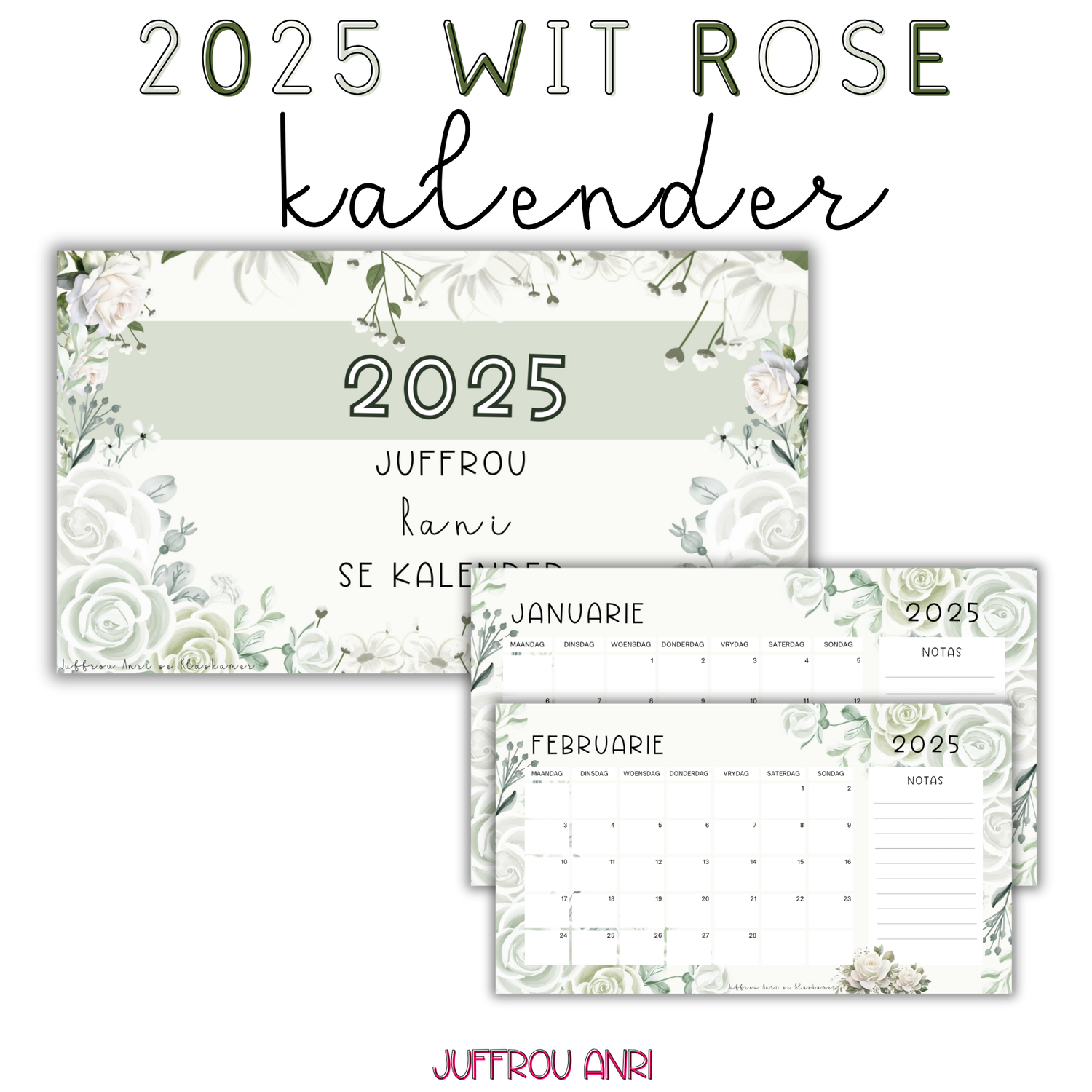 2025 WIT ROSE KALENDER