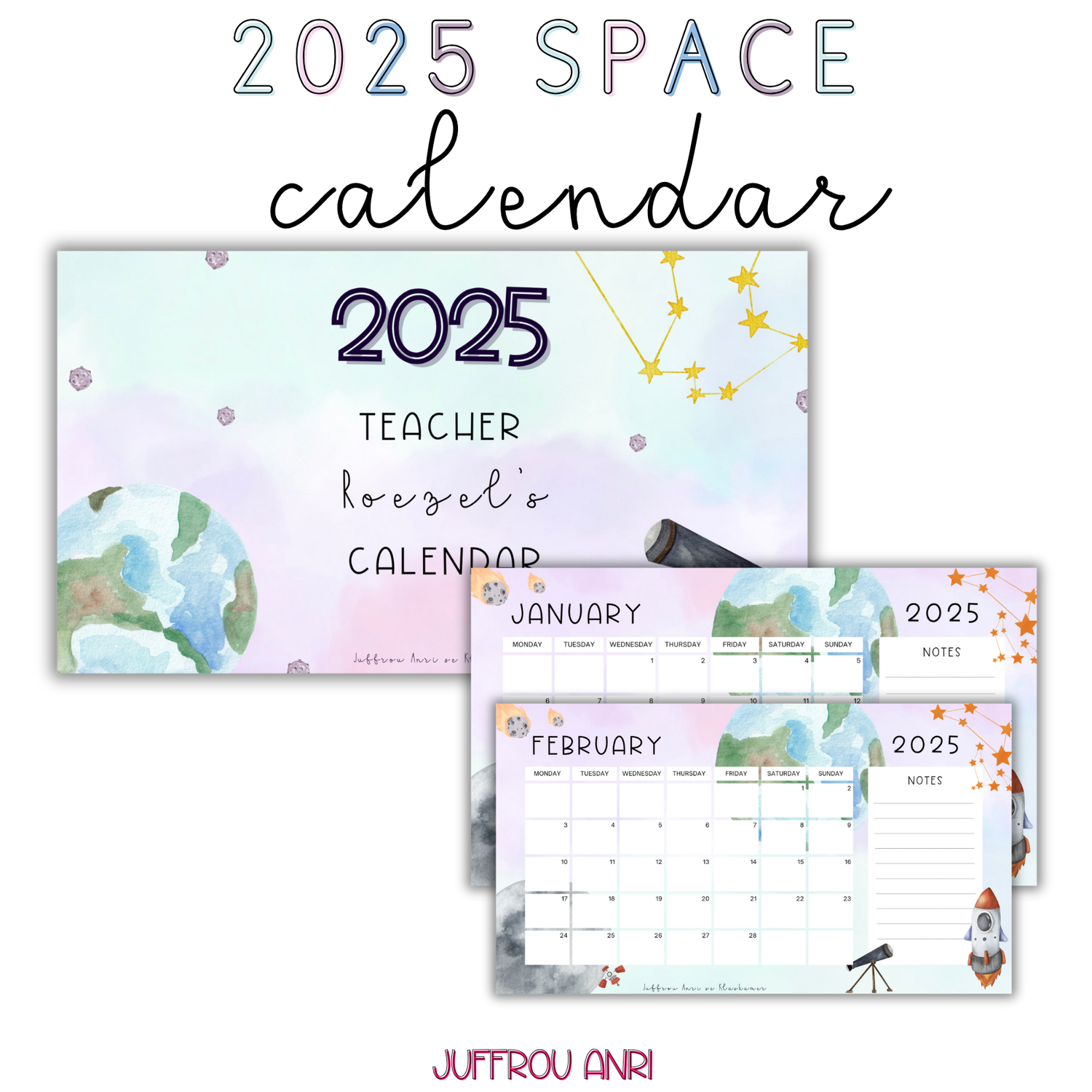 2025 SPACE CALENDAR
