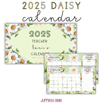 2025 DAISY CALENDAR