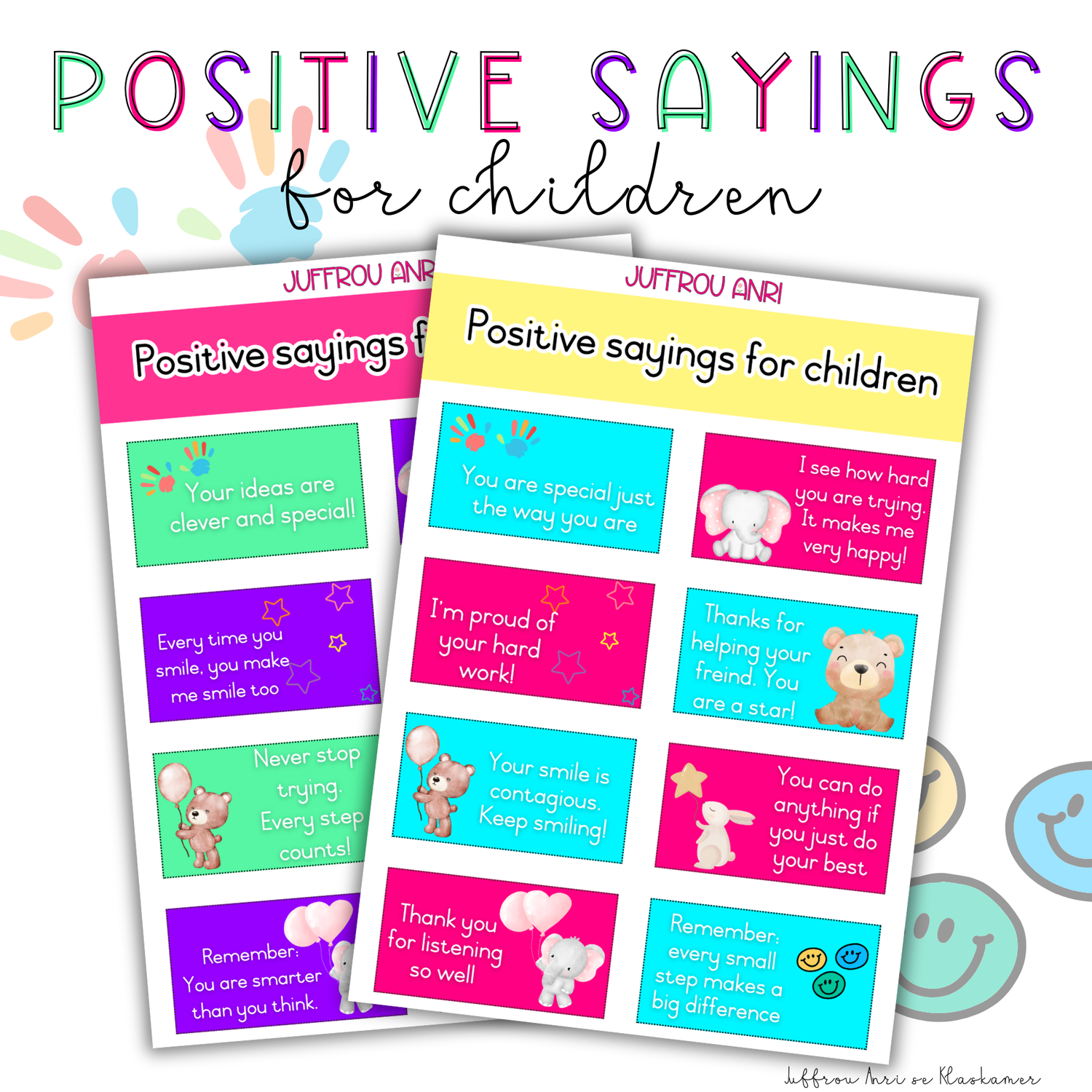 Positive sayings for Children