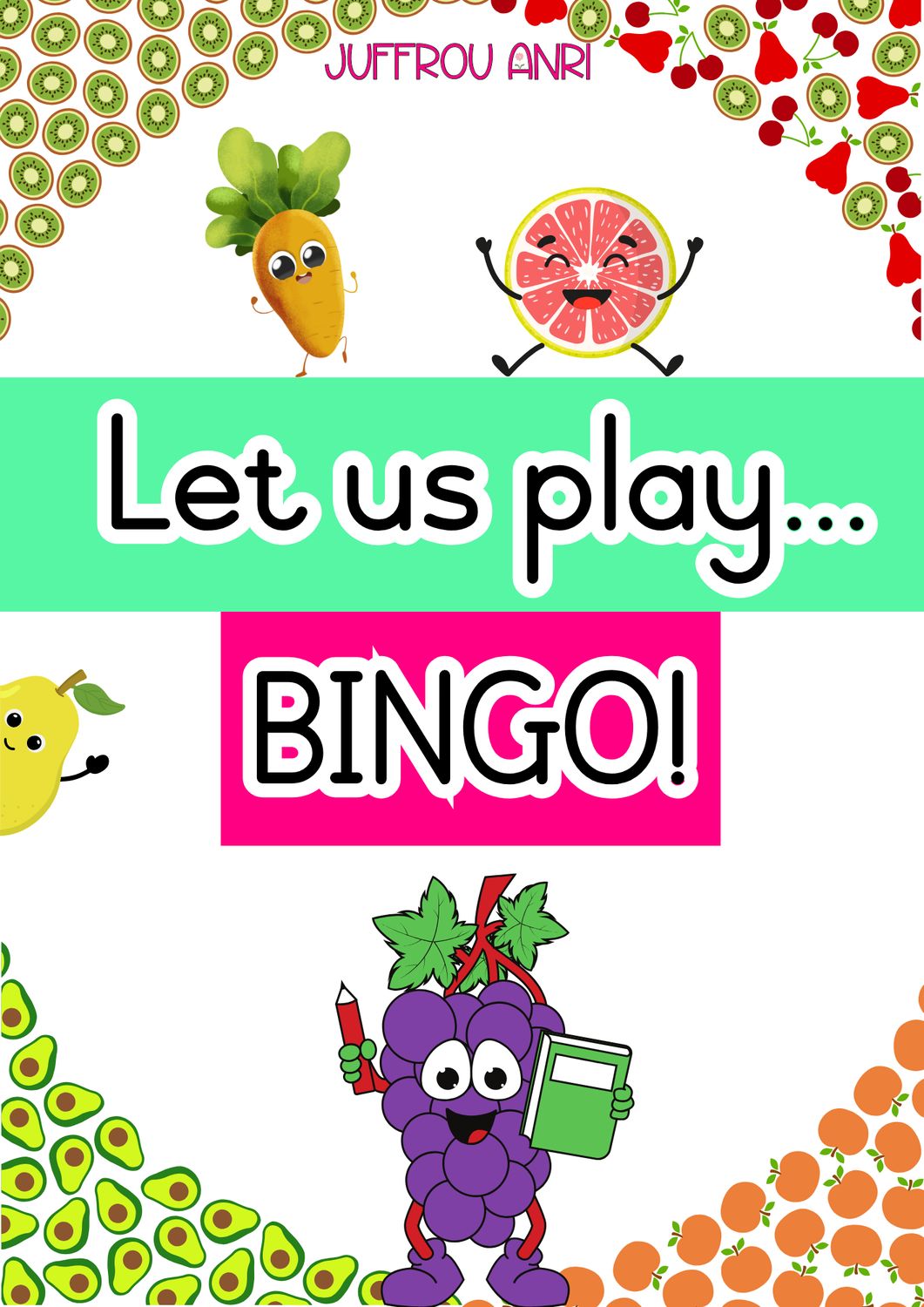 My Fruit and Vegetable Bingo Booklet