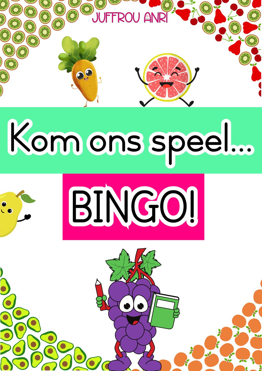 My Vrugte en Groente Bingo Boekie