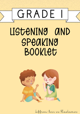 My Grade 1 Listening and Speaking Booklet [Term 1] (#2025)