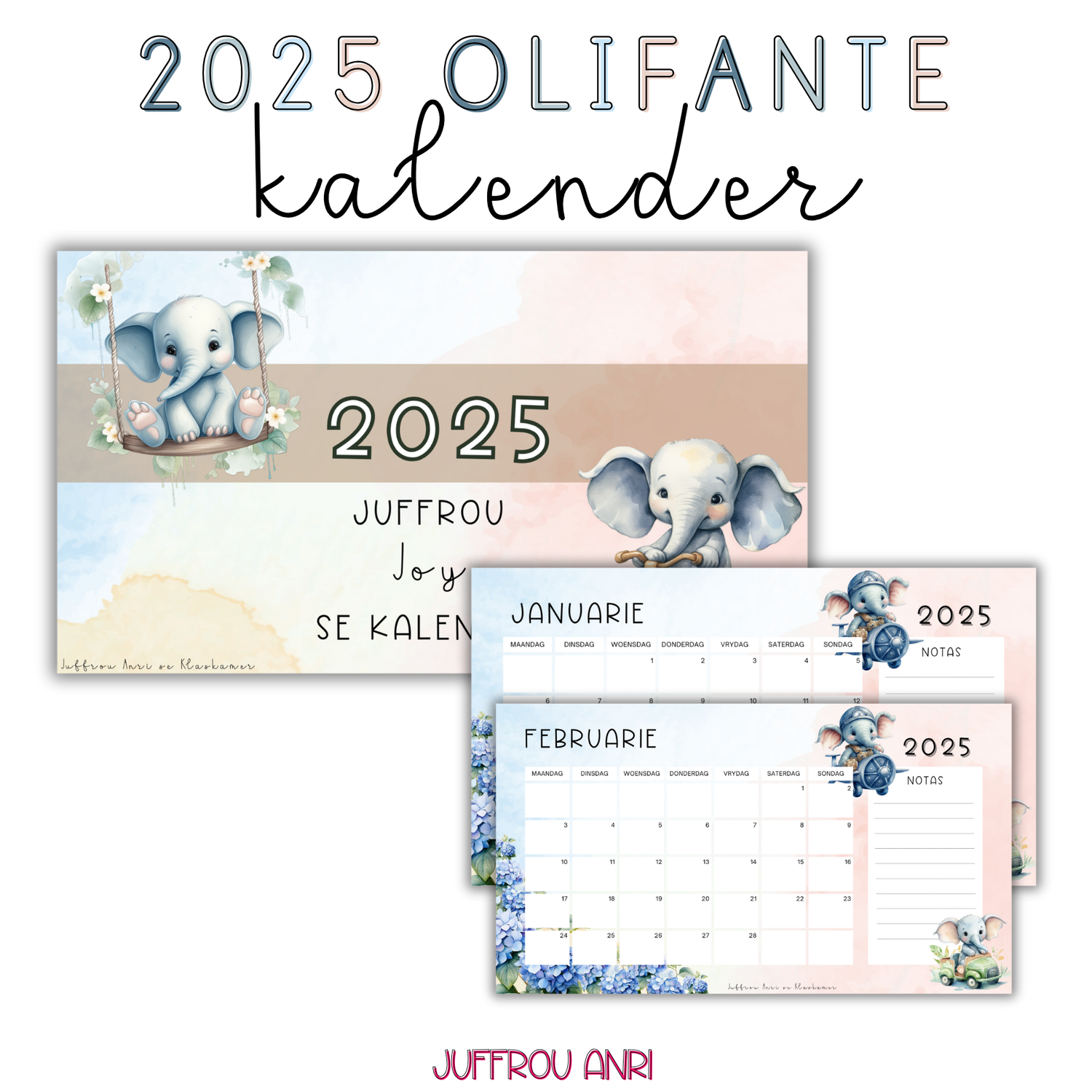 2025 OLIFANTE KALENDER