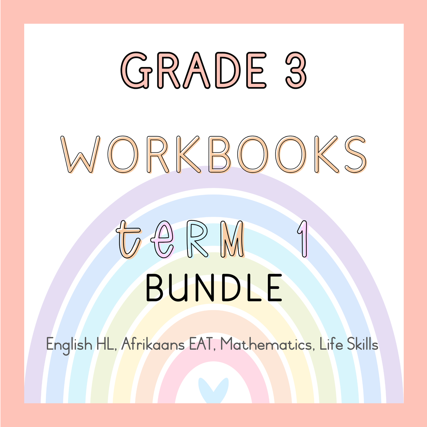 Grade 3 Workbooks Term 1 Bundle (2025)