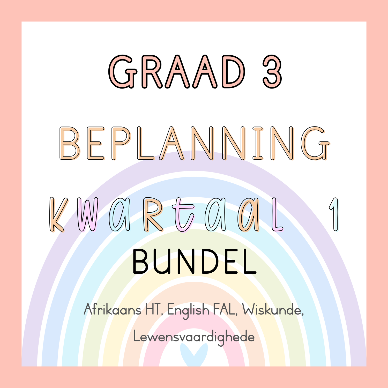 Graad 3 Beplanning Kwartaal 1 Bundel (2025)