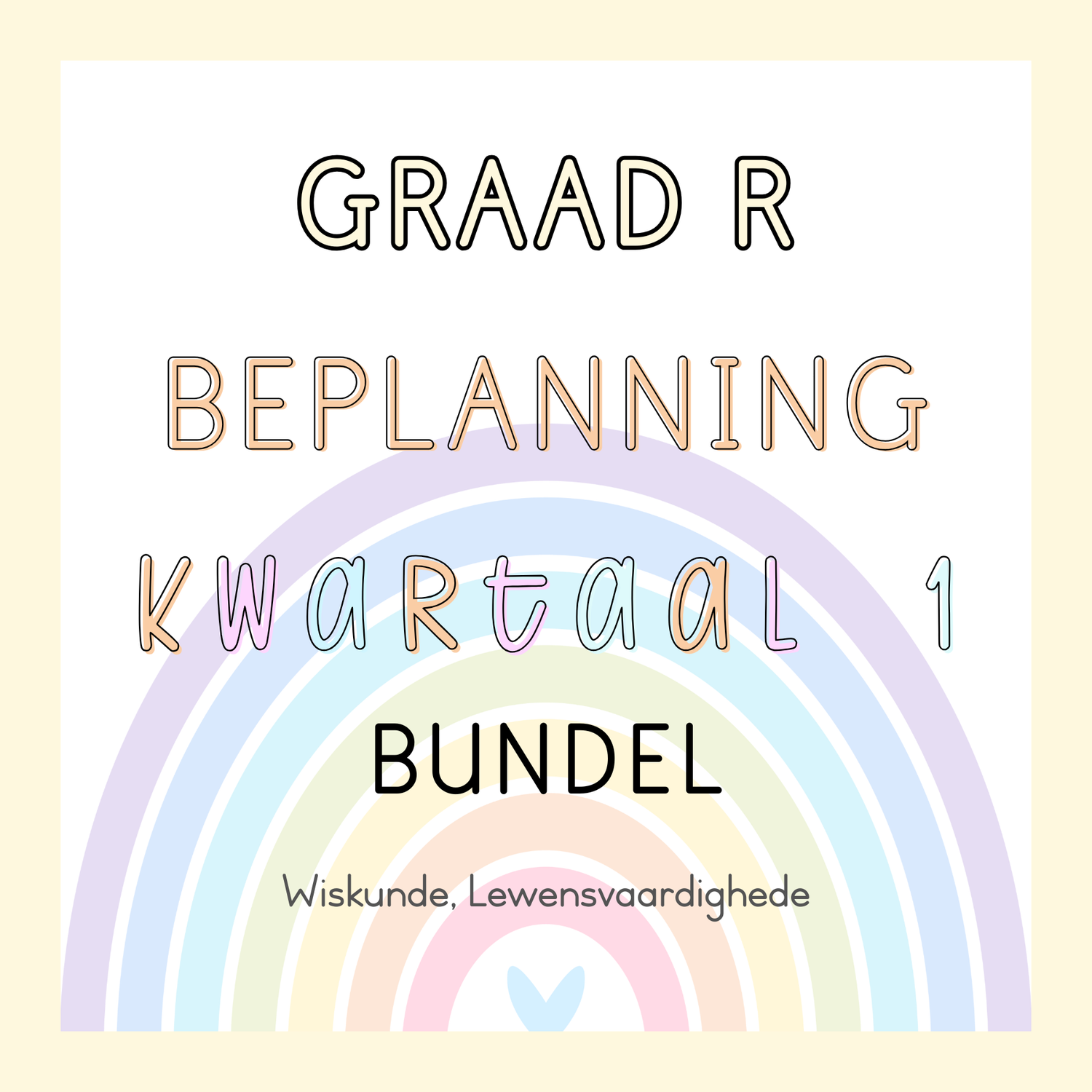 Graad R Beplanning Kwartaal 1 Bundel (2025)