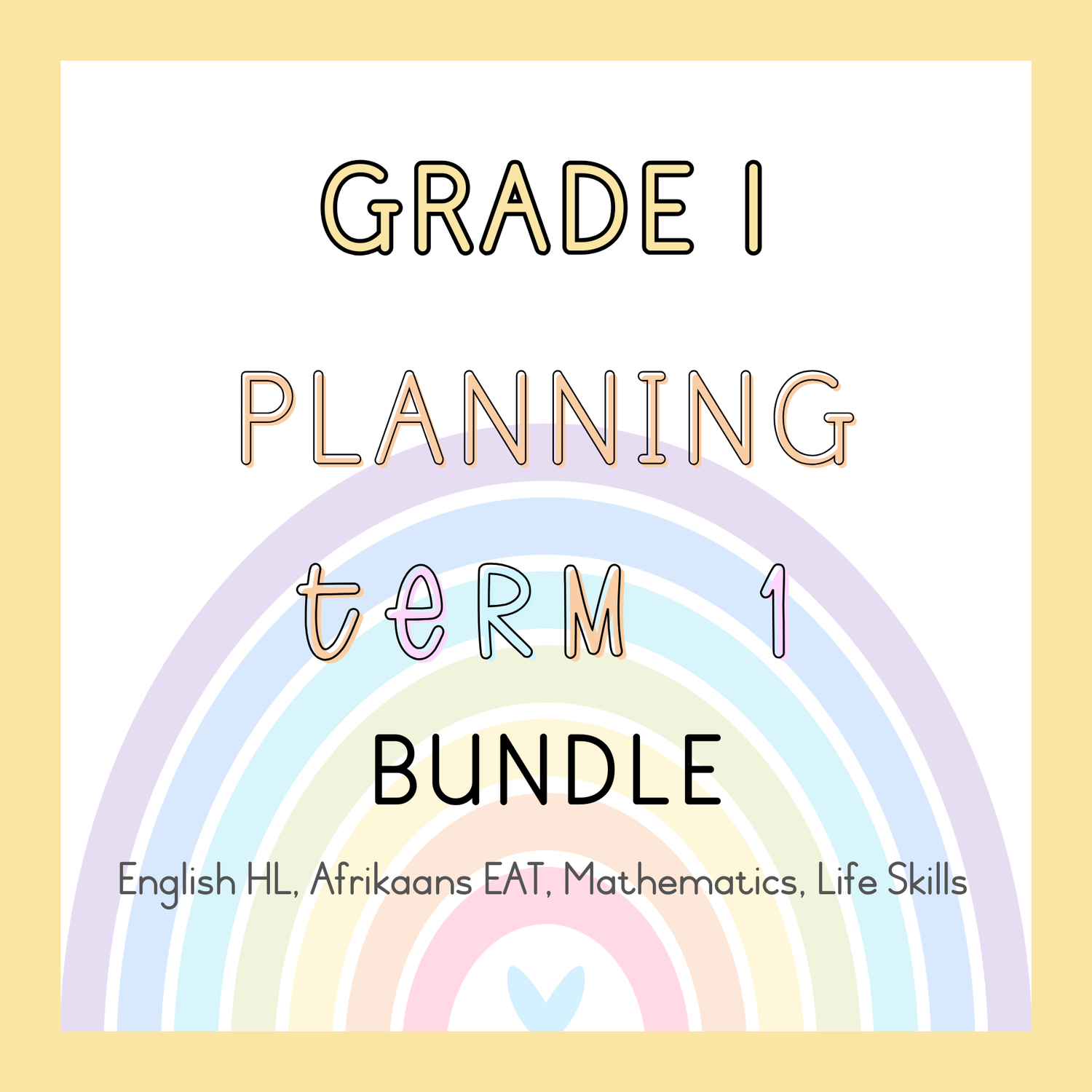 Grade 1 Planning Term 1 Bundle (2025)