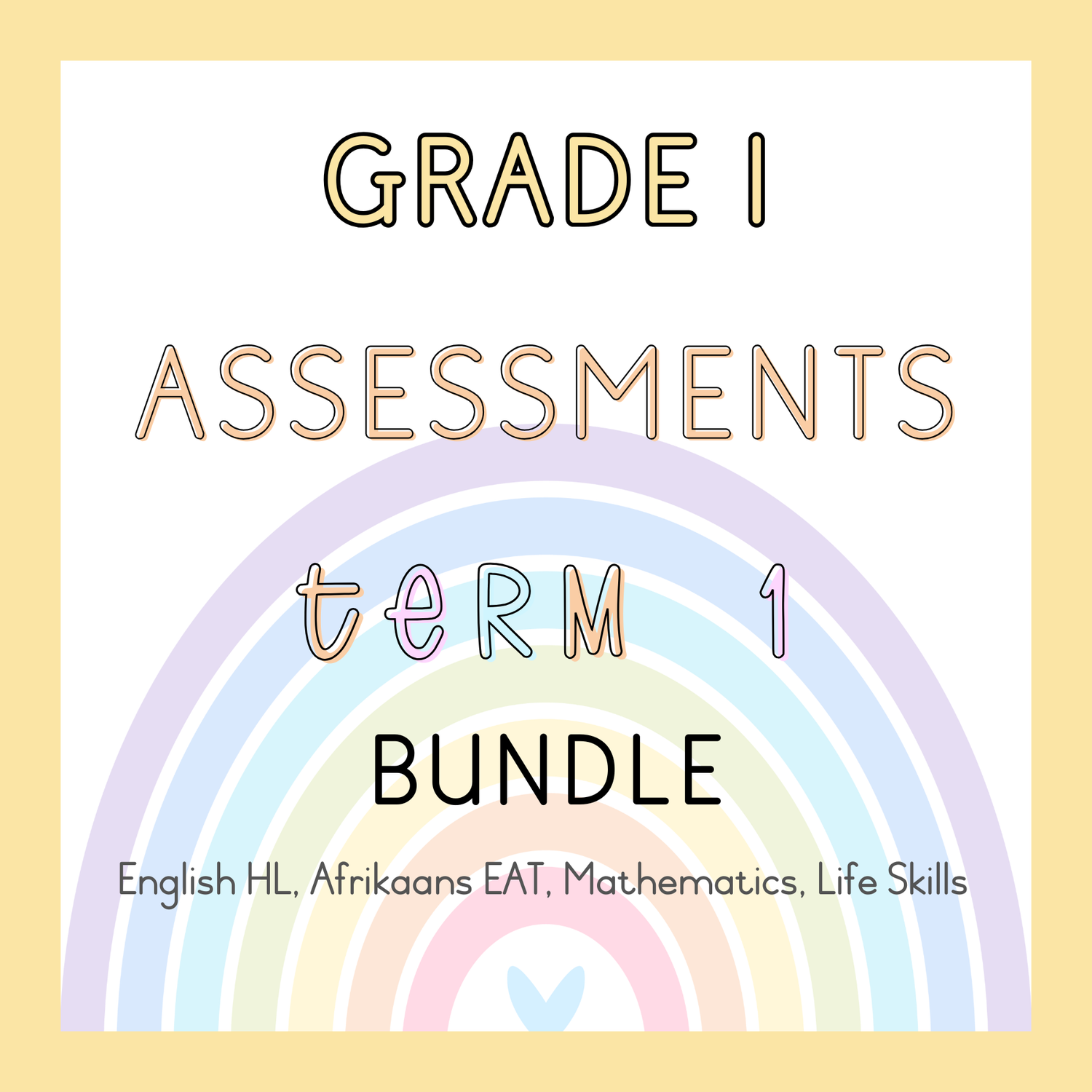 Grade 1 Assessments Term 1 Bundle (2025)
