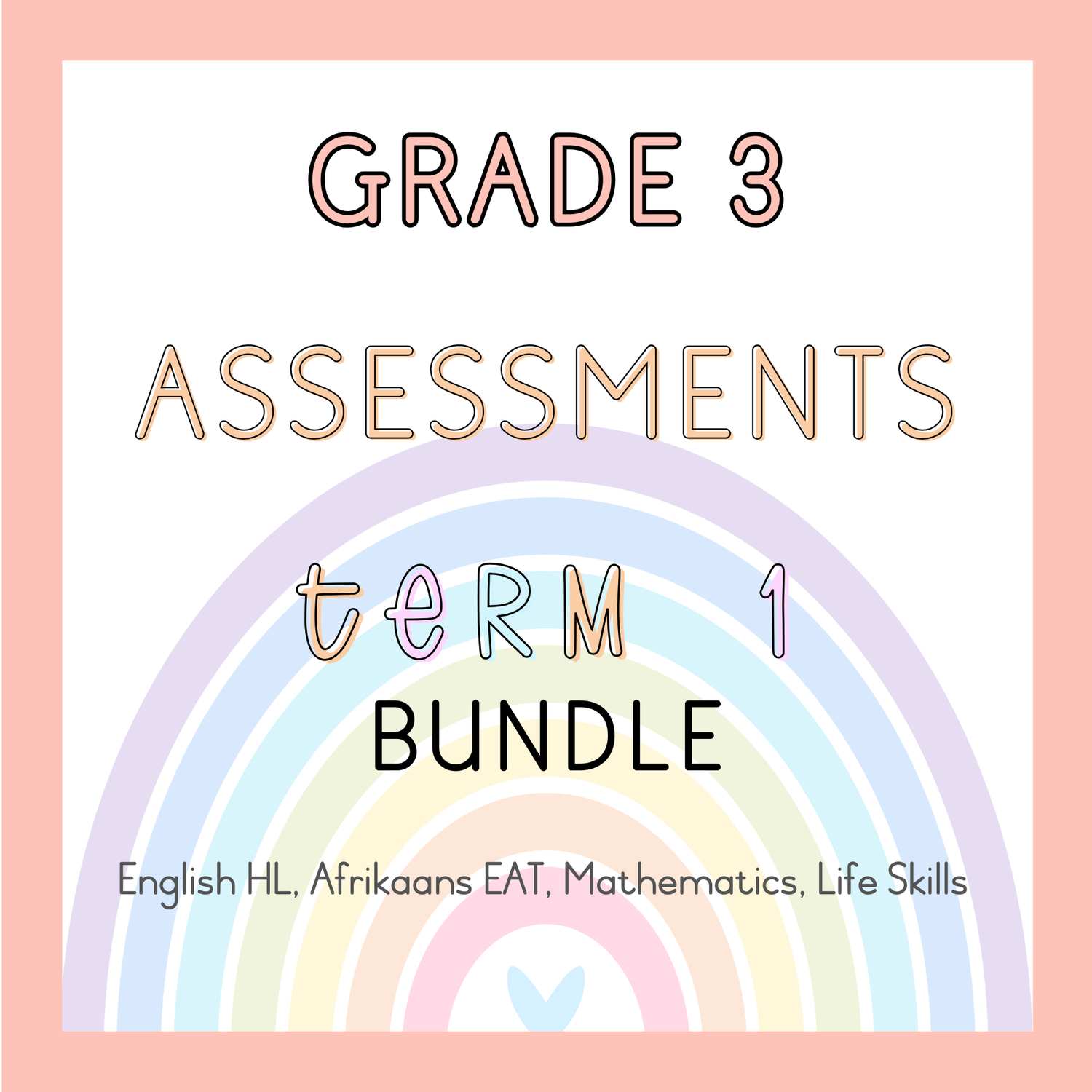 Grade 3 Assessments Term 1 Bundle (2025)